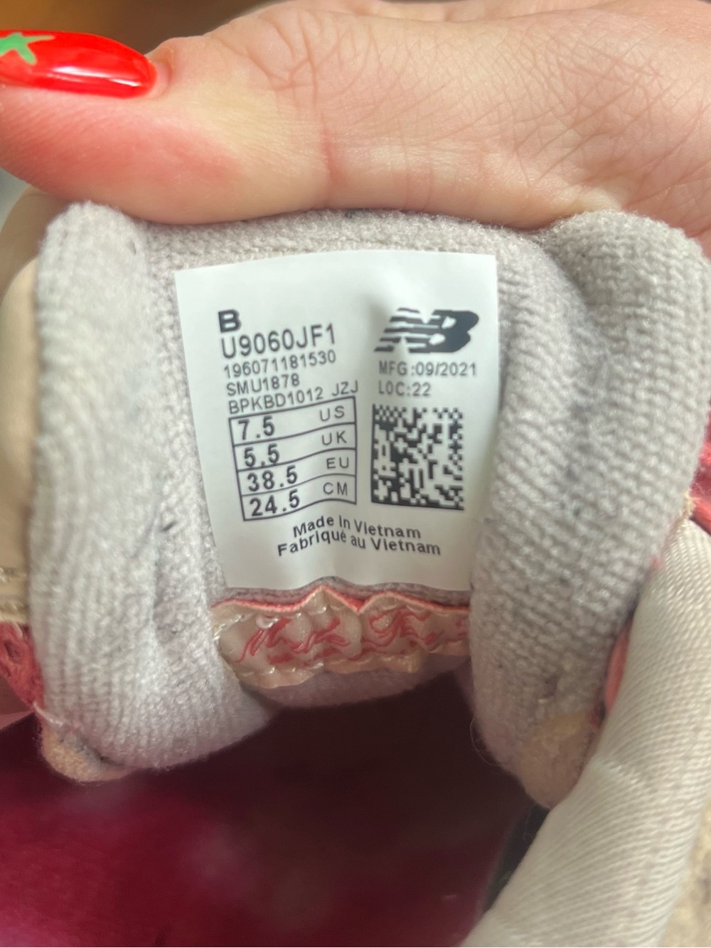 New Balance Pink Tan Chunky Sneakers - Picture 9 of 9